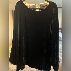 Coldwater Creek Velvet Pullover Top